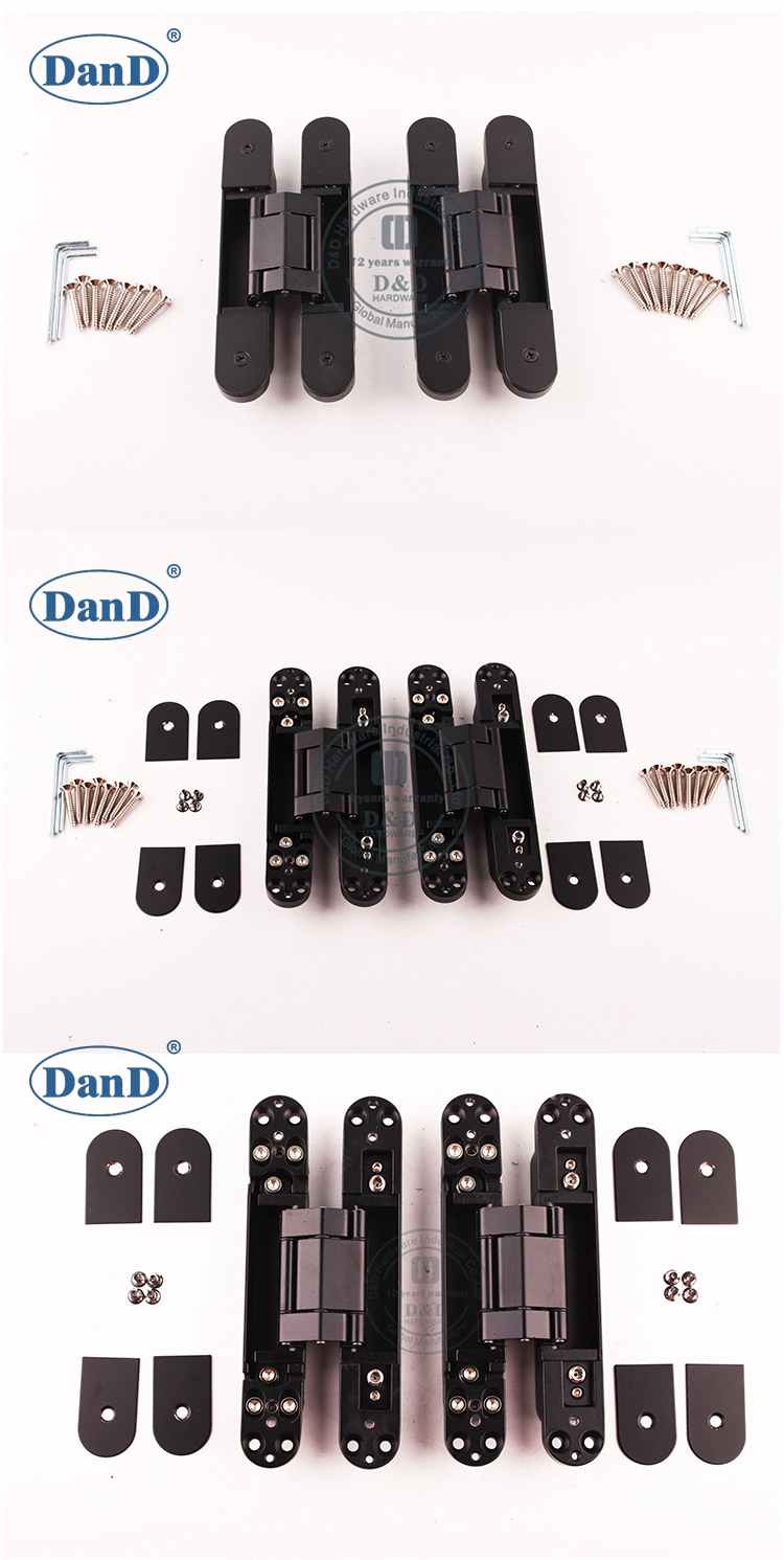 Black Concealed Door Hinge-D and D Hardware