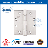 Grade 304 ANSI Grade 2 Full Mortise Fireproof Hinge for Exterior Door- DDSS001-ANSI-2-4.5x4x3.4