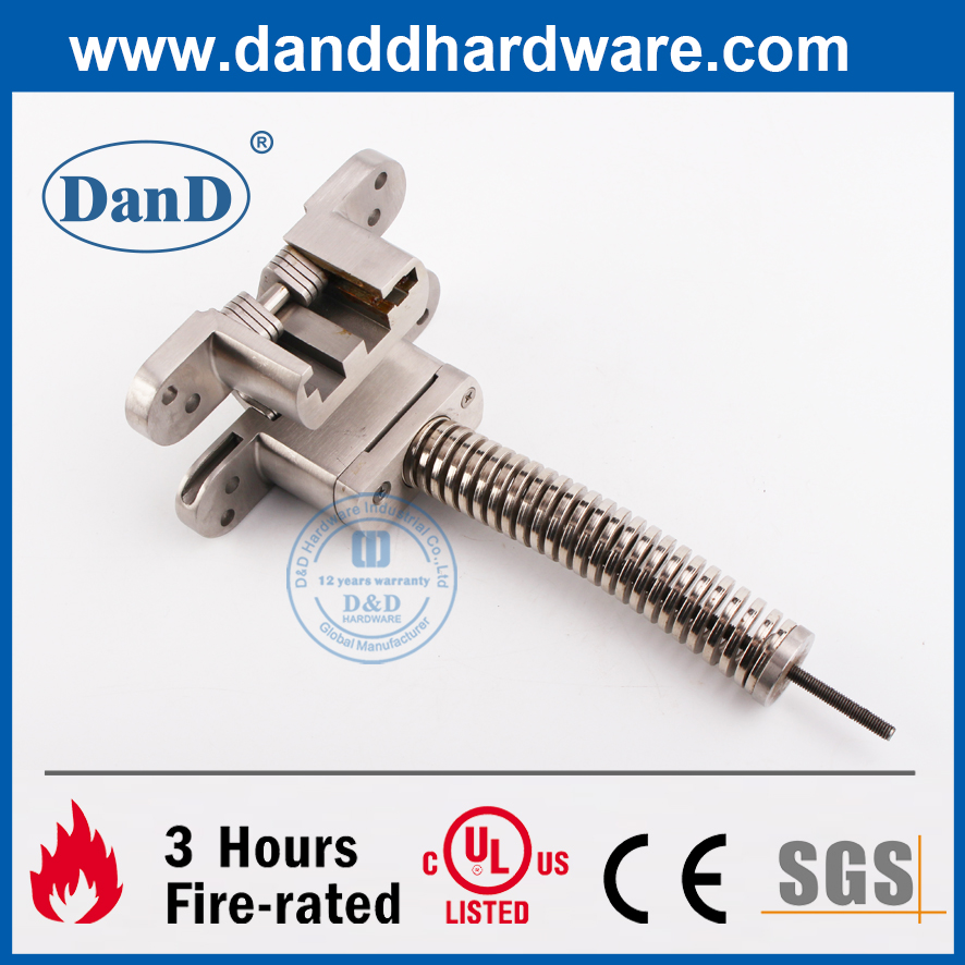 Stainless Steel Adjustable Spring Invisible Hinge for Wooden Door-DDCH010