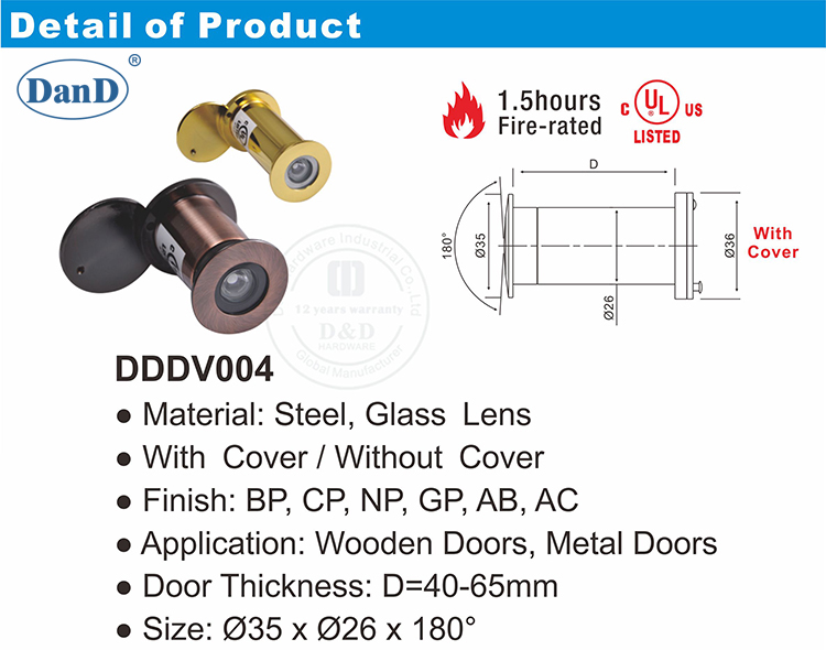 Peep Viewer-D and D Hardware