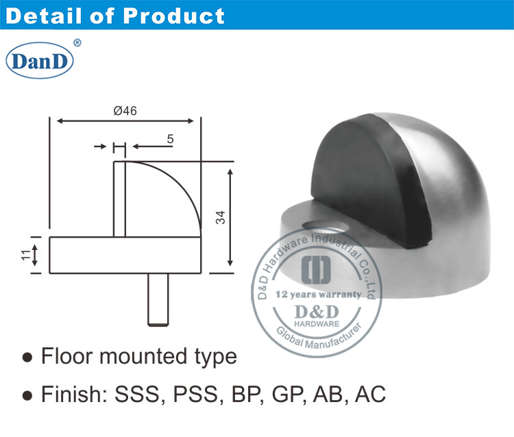 Ball Door Stopper-D and D Hardware