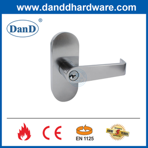 CE EN1125 Device Fire Rated Escutcheon Lever Trim Handle for Exit Door-DDPD042