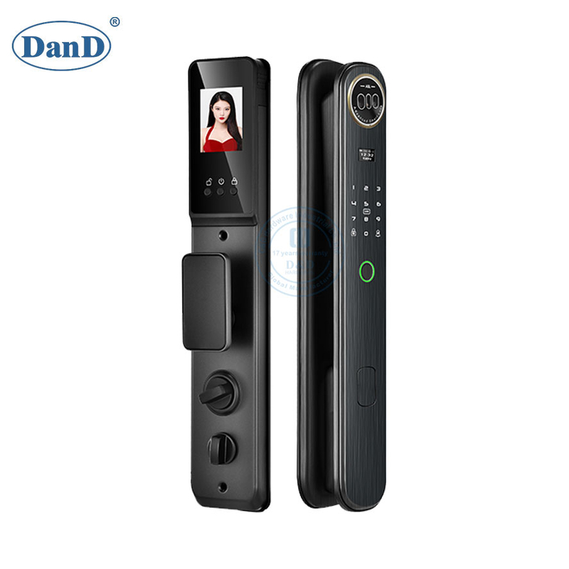 Security Biometric Fingerprint 3D Face Recognition Smart Door Locks with Camera-DDFL043