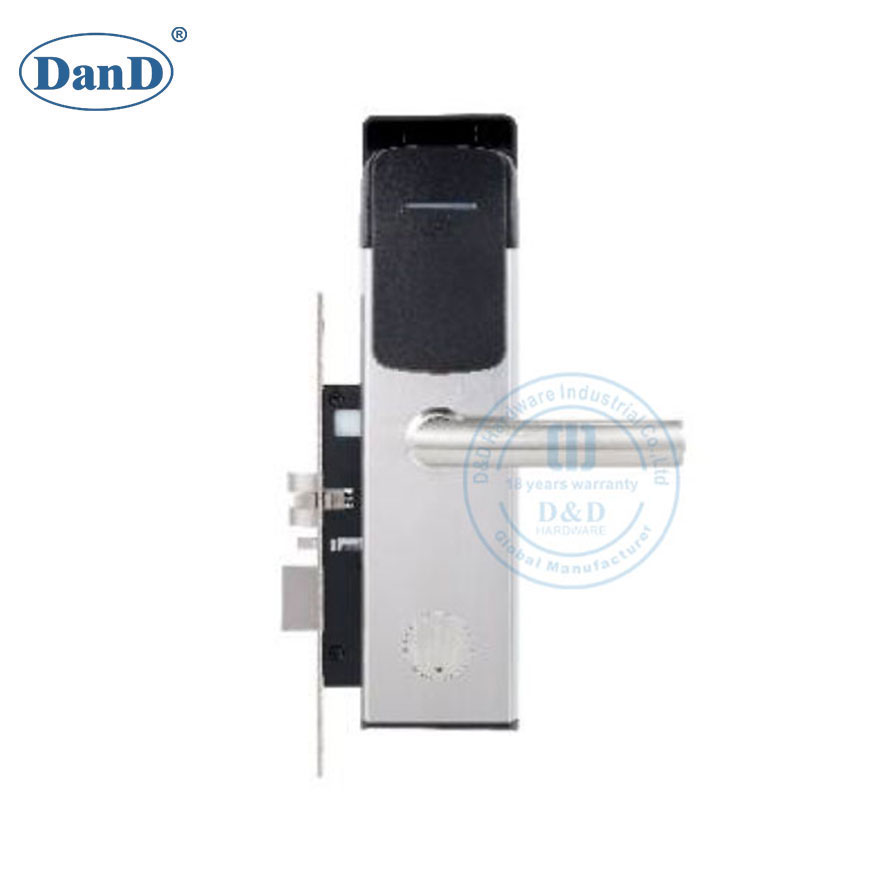 Digital Electronic Keyless Key Card Hotel Door Stainless Steel Smart Lock-DDFL401