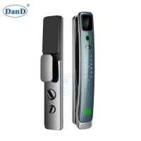 Entry Entrance Aluminum Alloy House Metal Security Steel Doors Digital Smart Lock-DDFL017