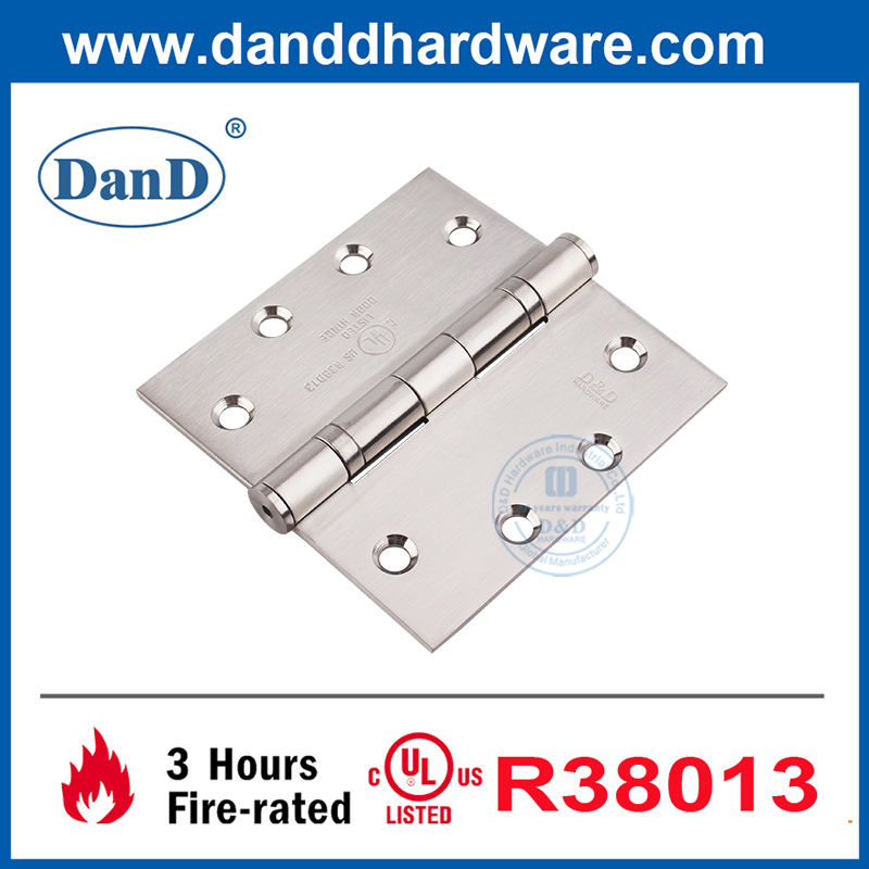 Silver Exterior Hinge UL Listed Stainless Steel Outdoor Hinge-DDSS002-FR-4.5x4.5x3.4