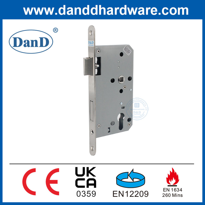 Locks Supplier CE EN12209 Euro Standard Fire Rated Mortise Door Lock Set-DDML009R-6072
