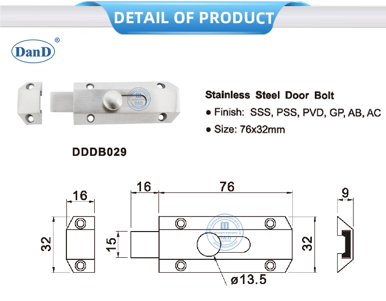 Bolt Slide Lock 