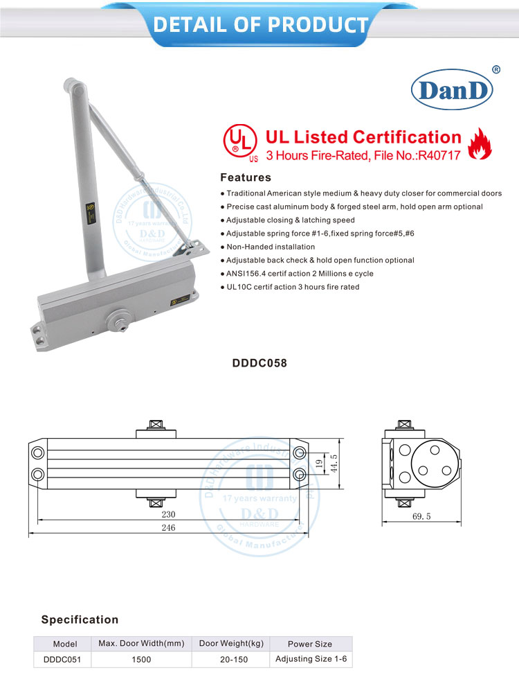Back Check Door Closer