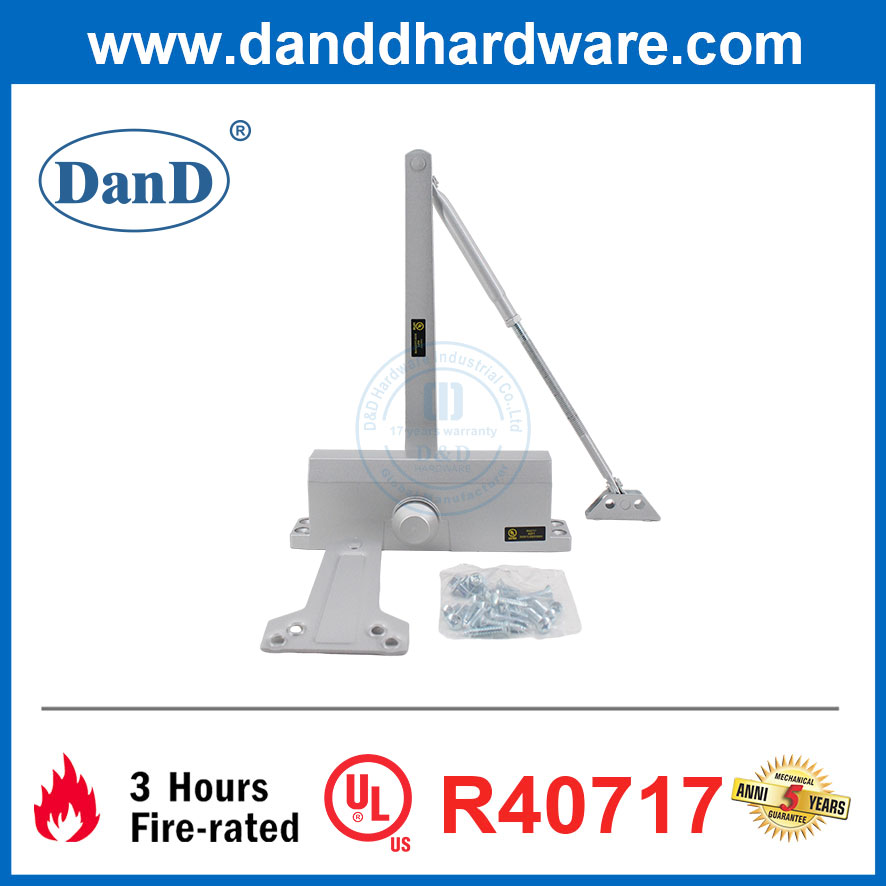 Automatic Precise Cast Aluminum UL Fireproof Adjustable Exterior Door Closer-DDDC057