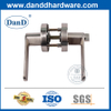 Silver One Way Locking Zinc Alloy Tubular Lever Lockset-DDLK095