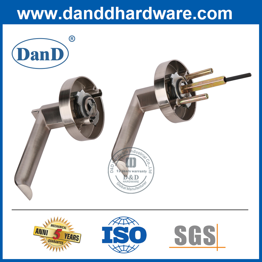 One Sided Lock Zinc Alloy Entrance Door Lever Lockset-DDLK092