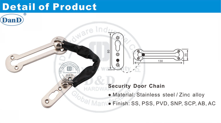 Door Chain for Wooden Door-D and D Hardware