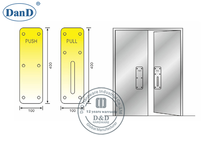 Pull Handle With Plate