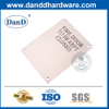 Stainless Steel Fire Door Signature Sign Plate-DDSP010