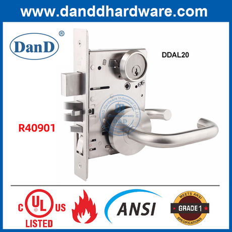 SUS304 ANSI Grade 1 Most Secure Door Lock for Entrance Door-DDAL20