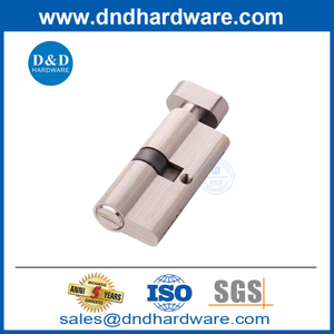 Satin Nickel Bathroom Washroom Types of Cylinder Locks-DDLC007-70mm-SN