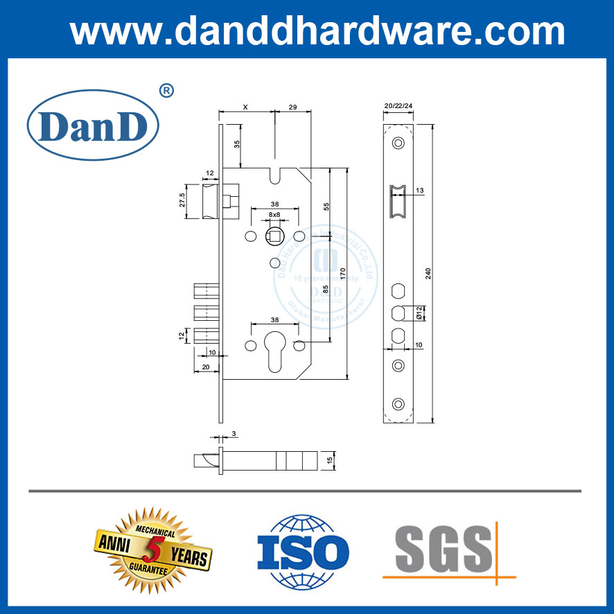 Anti Theft Mortise Lock Manufacturer