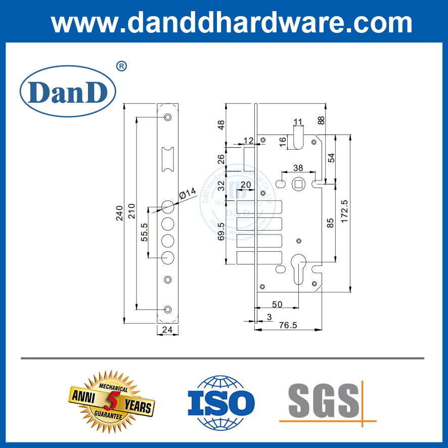four bolt lock for commercial 