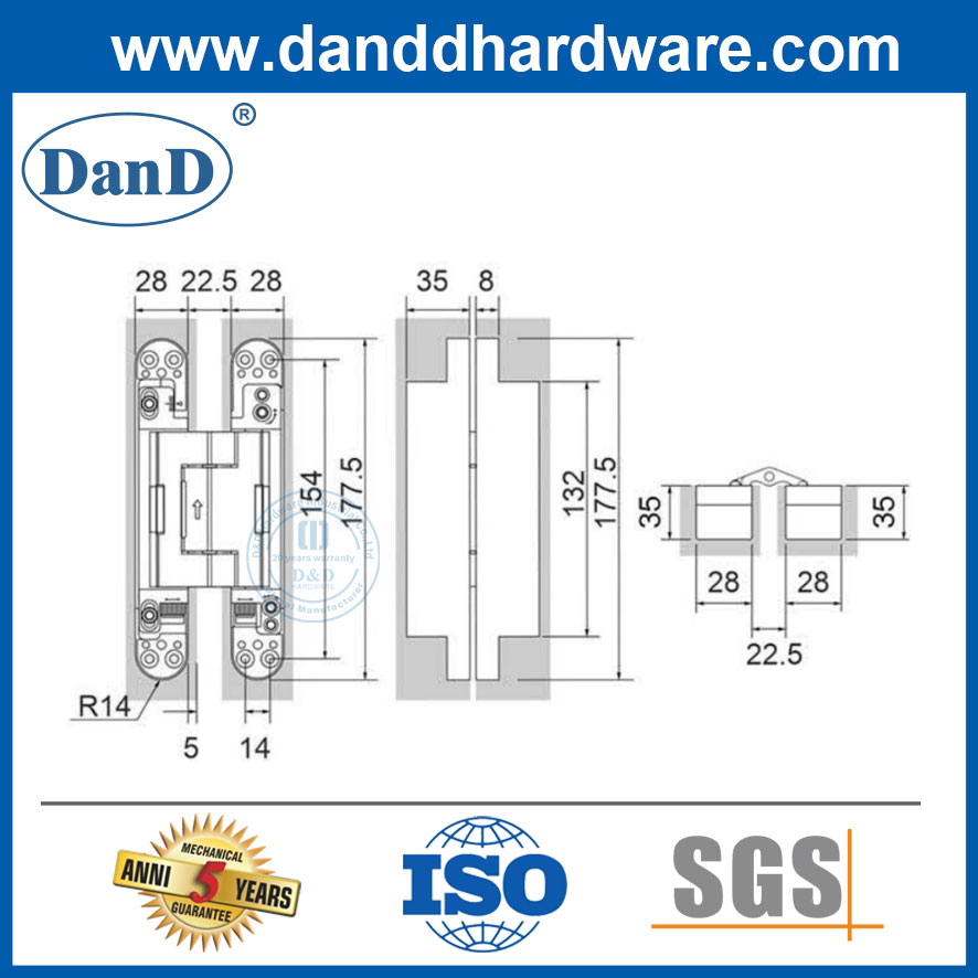 hidden door hinge manufacturer