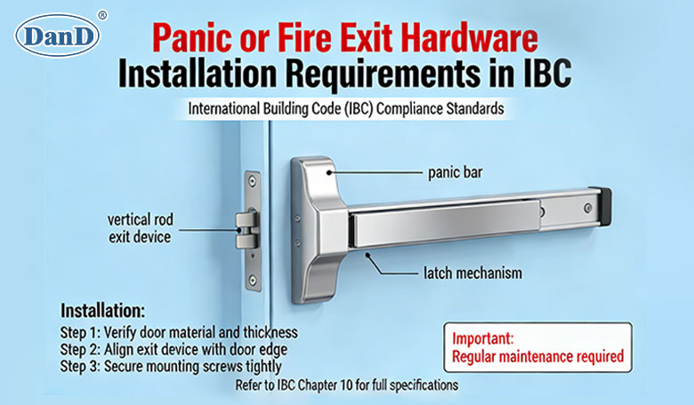 Panic or Fire exit hardware installation requirement in IBC