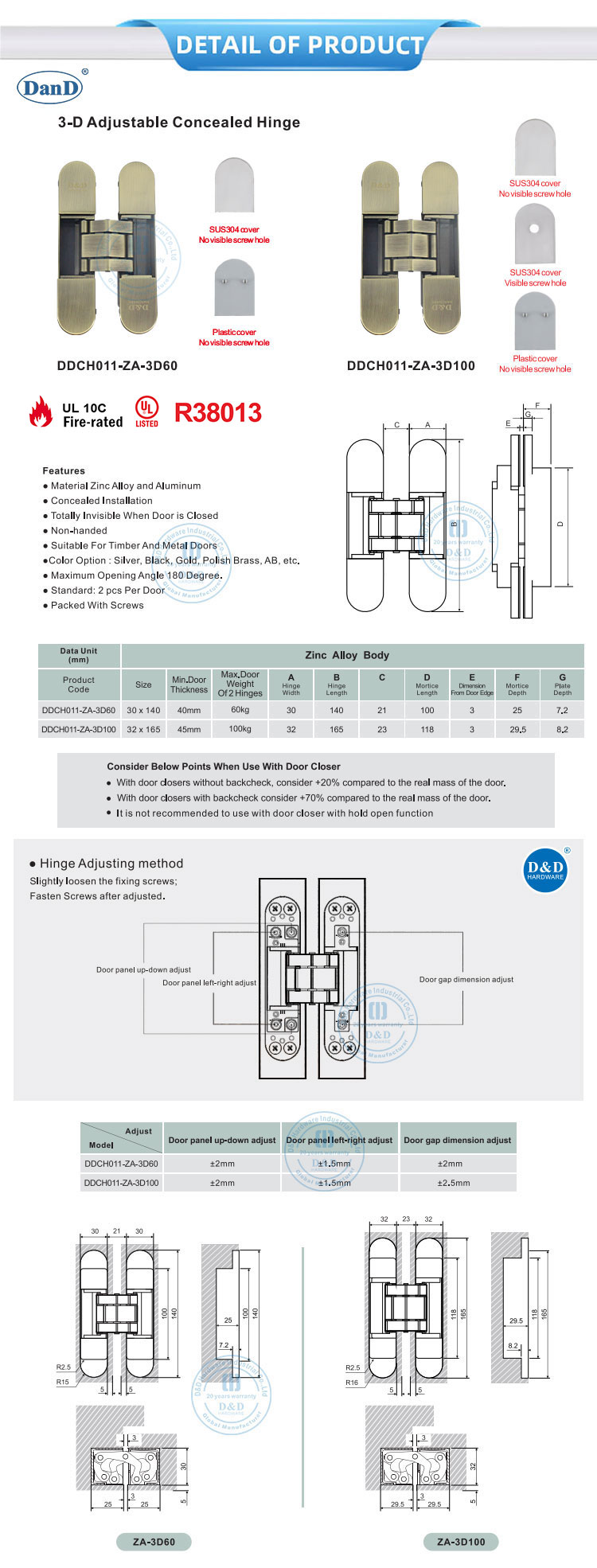 Invisible Hinge Manufacturer