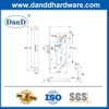 Commercial Project Hardware Mute Mortise Lock with Bit Key-DDML055