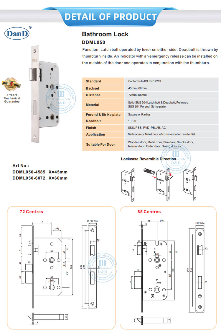 bathroom door lock manufacturer