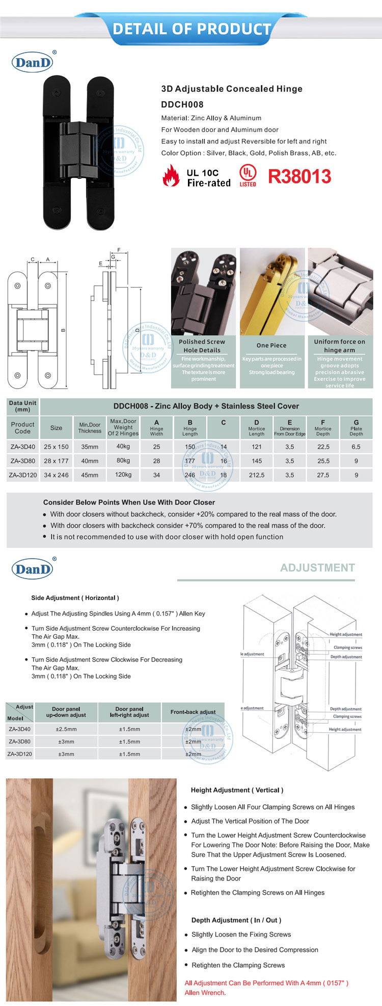 Heavy Duty Door Hinge