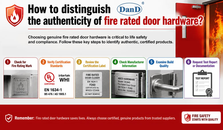 How to distinguish the authenticity of fire rated door hardware?
