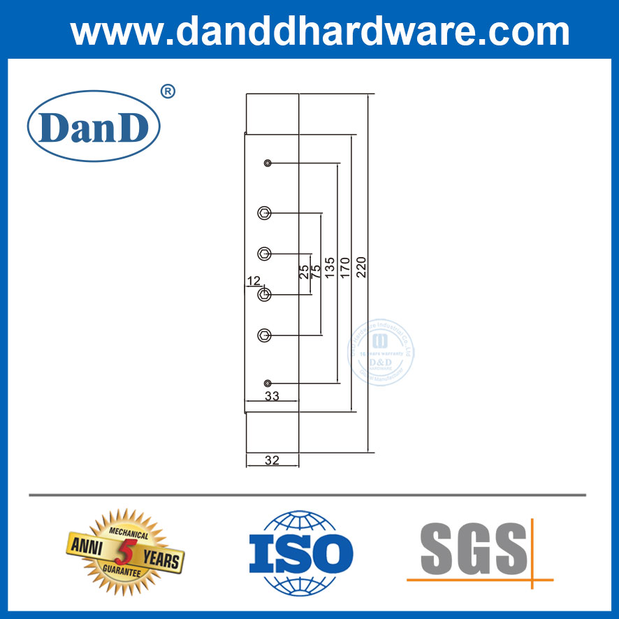 Commercial Door Hinge Supplier Stainless Steel Adjustable Hinge-DDSS065