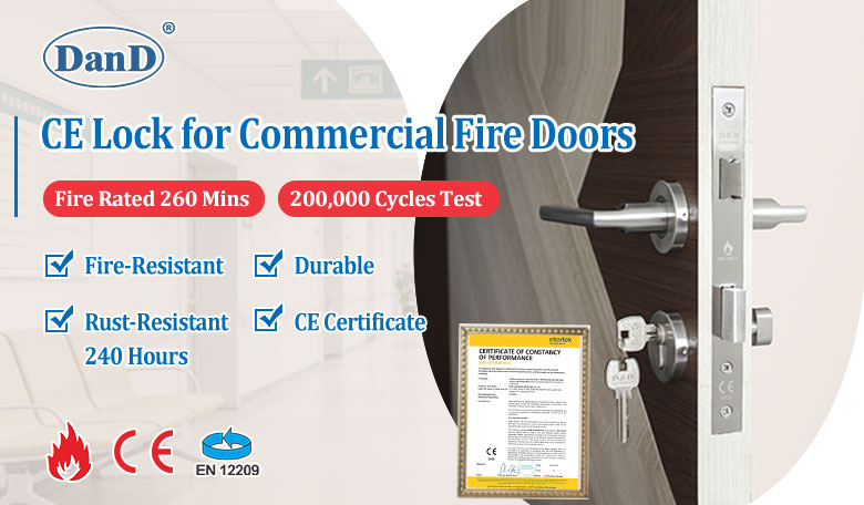 CE Mortise Lock for Commercial Fire Doors