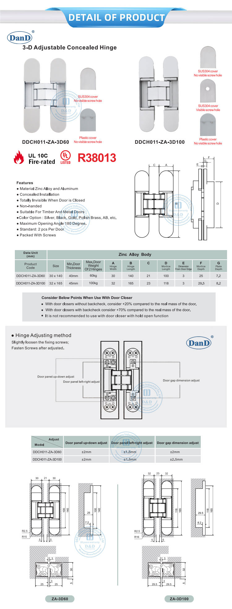 Invisible Hinge Manufacturer