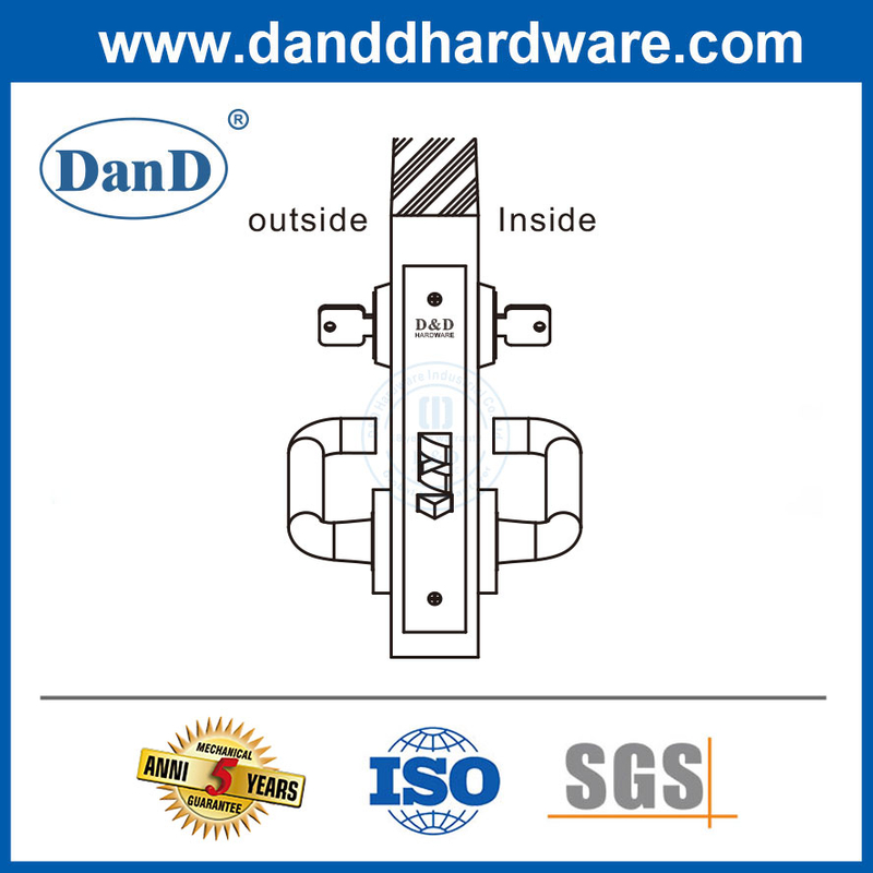 Heavy Duty Security Anti-Intruder Dead Bolt Lock for Commercial Exterior Doors-DDAL33