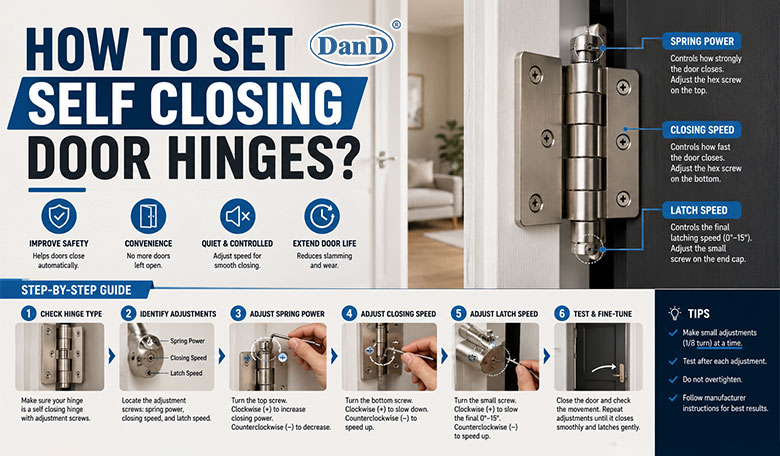 How To Set Self Closing Door Hinges？