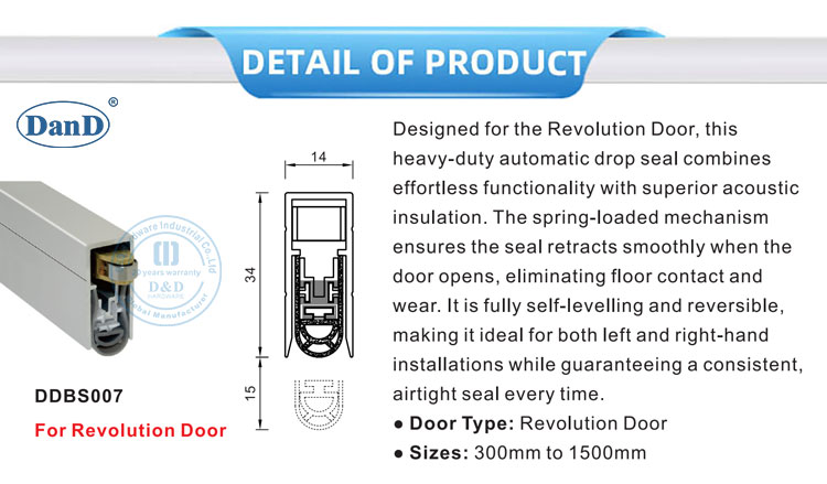 Heavy-duty Automatic Drop Seal