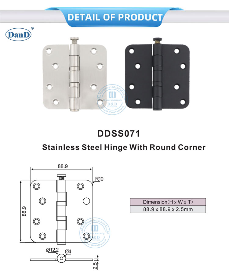 Round Corner Door Hinge Manufacturer