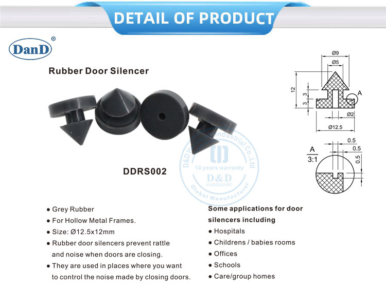 Door Silencer for Metal Door
