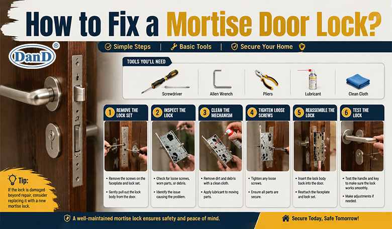 How to Fix a Mortise Door Lock？