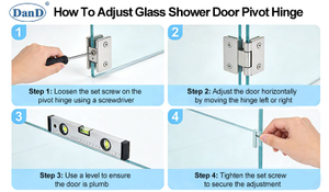 How To Adjust Glass Shower Door Pivot Hinge？.jpg