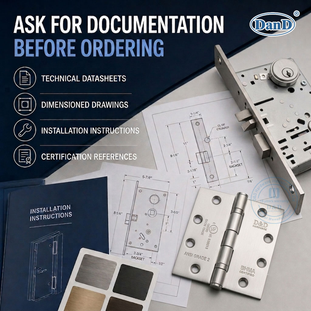 Ask for Documentation Before Ordering