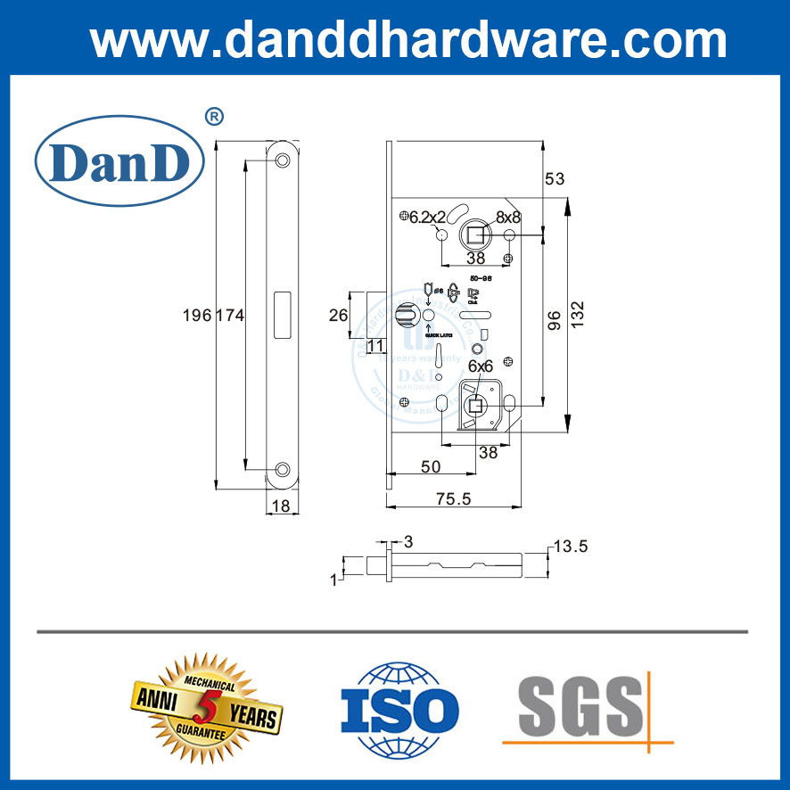 selecting magnetic mortise lock