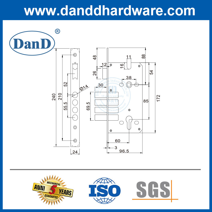 multi-point mortise lock