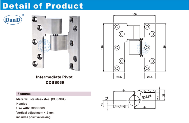 Intermediate Pivot hinge manufacturer