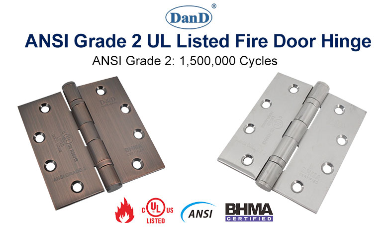 ANSI Grade 2 UL Listed Fire Door Hinge