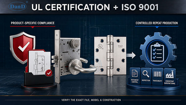 How ISO 9001 Supports UL Fire-Rated Hardware Procurement
