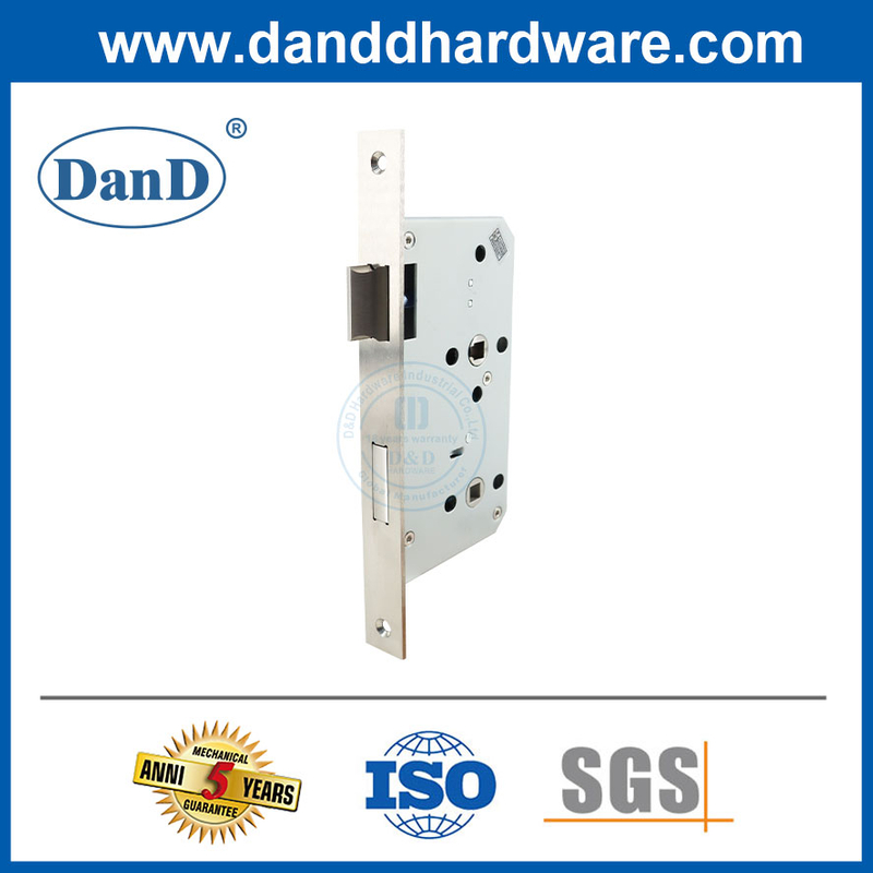 Stainless Steel Euro Profile Mortise Lock for Bathroom Door-DDML050
