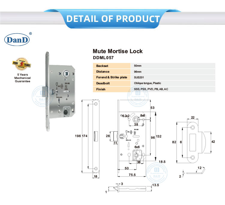 Mute Mortise Lock