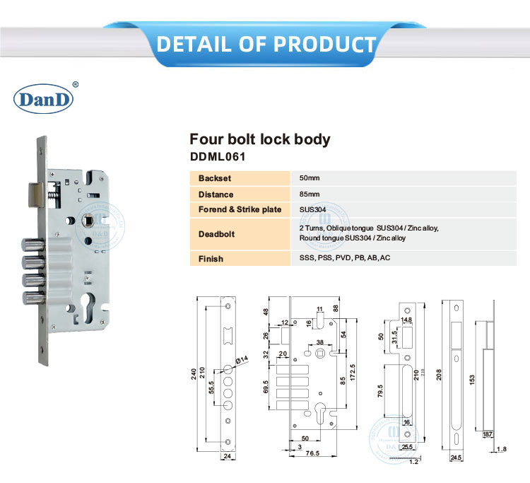 Four Bolt Lock Body 