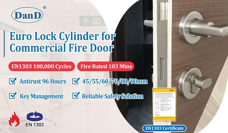 Euro Lock Cylinder for Commercial Fire Door